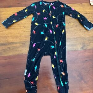 Festive Lights Kids Footie Pajamas
